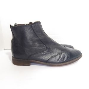 All Saints black leather Chelsea boots